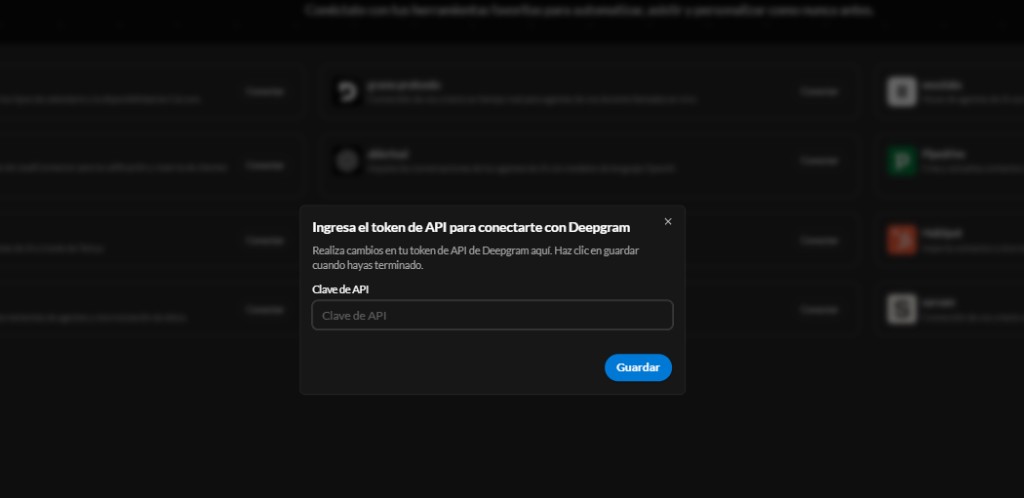 Token de API de Deepgram